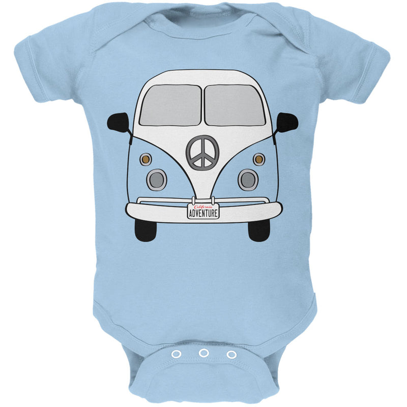 Halloween Travel Bus Costume Camper Adventure Soft Baby One Piece Baby One Piece Old Glory 0-3M Light Blue