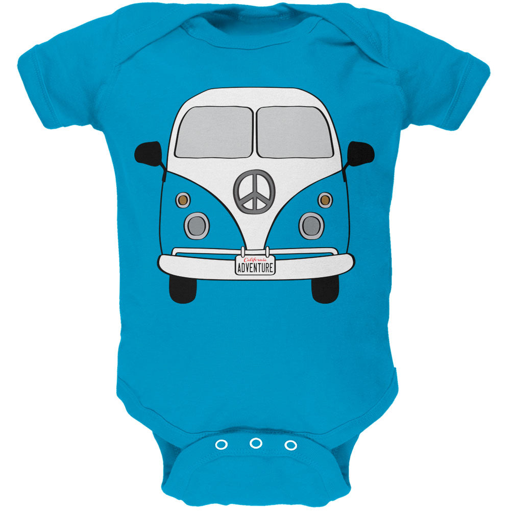 Halloween Travel Bus Costume Camper Adventure Soft Baby One Piece Baby One Piece Old Glory 0-3M Turquoise