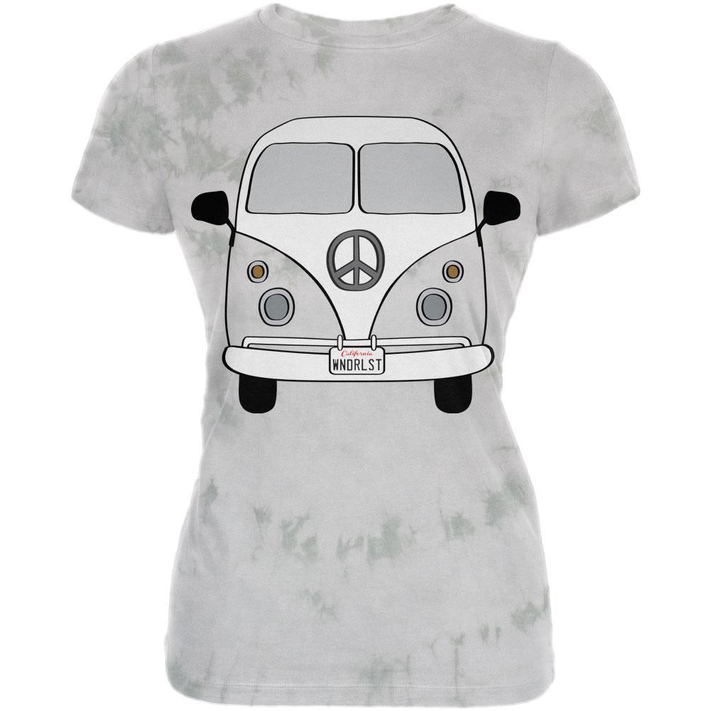 Halloween Travel Bus Costume Camper Wanderlust Juniors Premium Soft T Shirt Juniors T-Shirts Old Glory 2XL Soft Green Triblend
