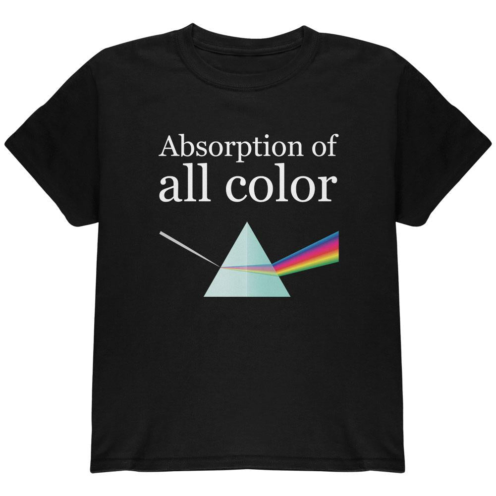 Halloween Science Absorption of Color Costume Youth T Shirt Youth T-Shirts Old Glory LG Black