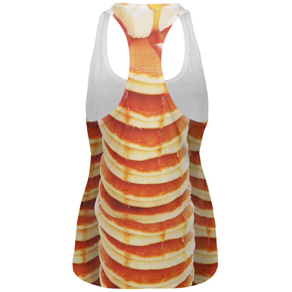 Halloween Pancakes and Syrup Breakfast Costume All Over Womens Work Out Tank Top Women's Tank Tops Old Glory