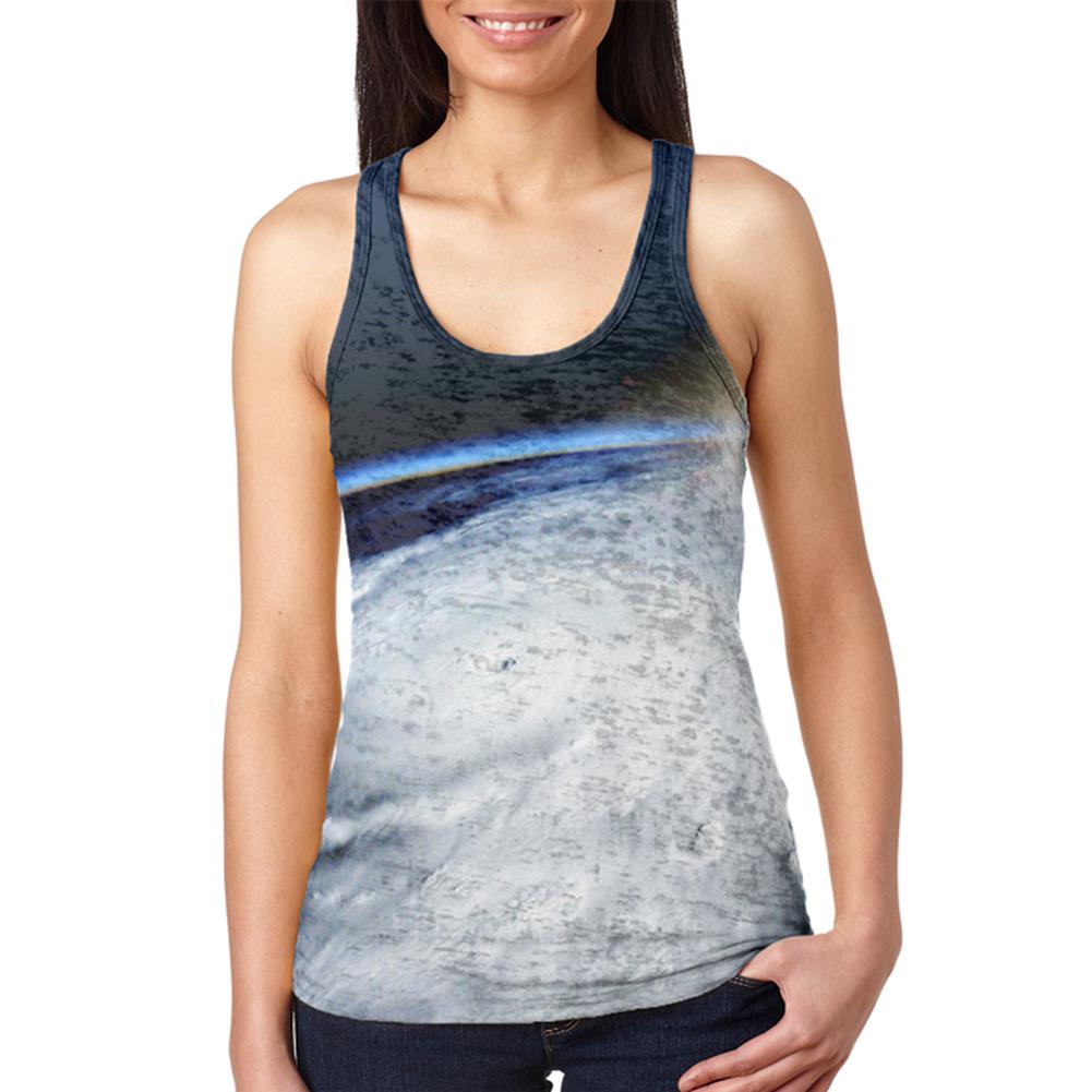 Hurricane at Sunrise Force of Nature Juniors Burnout Racerback Tank Top Juniors Tank Tops Old Glory 2XL Multi