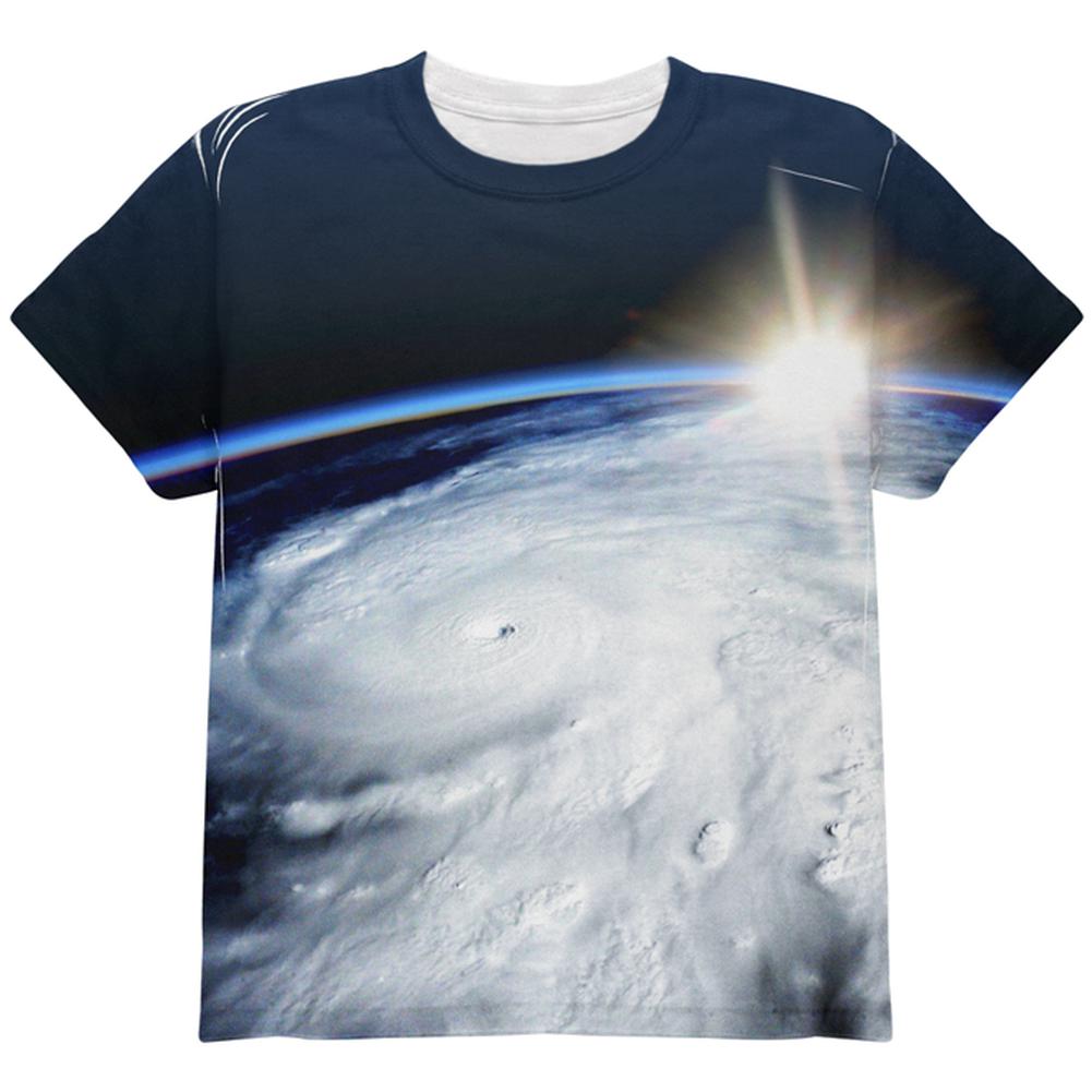 Hurricane at Sunrise Force of Nature All Over Youth T Shirt Youth T-Shirts Old Glory LG Multi