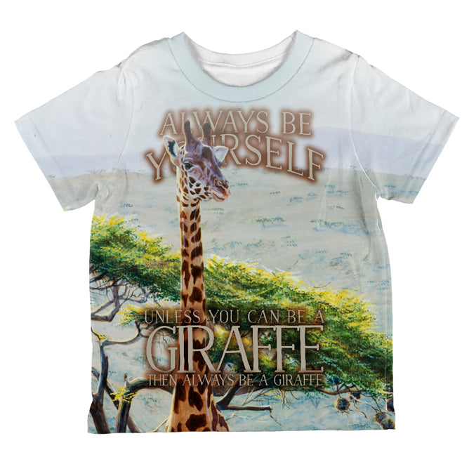 Always Be Yourself Unless Giraffe All Over Toddler T Shirt Toddler T-Shirts Old Glory 2T Multi