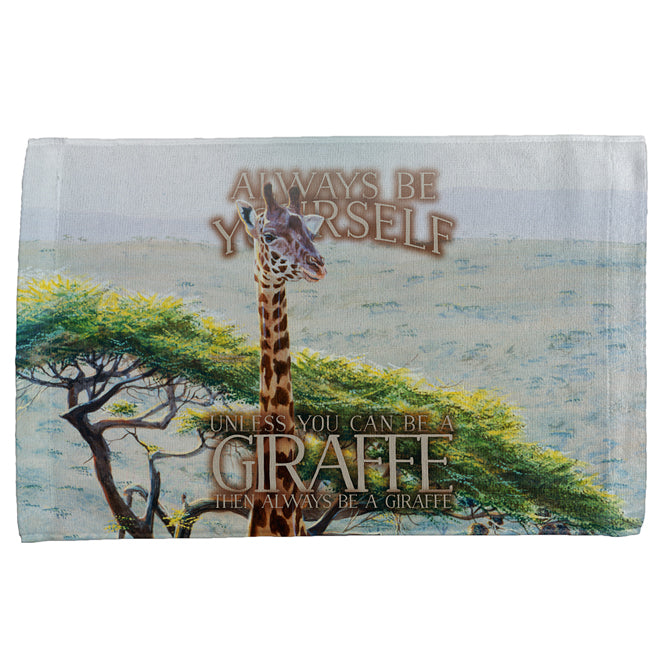 Always Be Yourself Unless Giraffe All Over Hand Towel Hand Towel Old Glory OS Multi