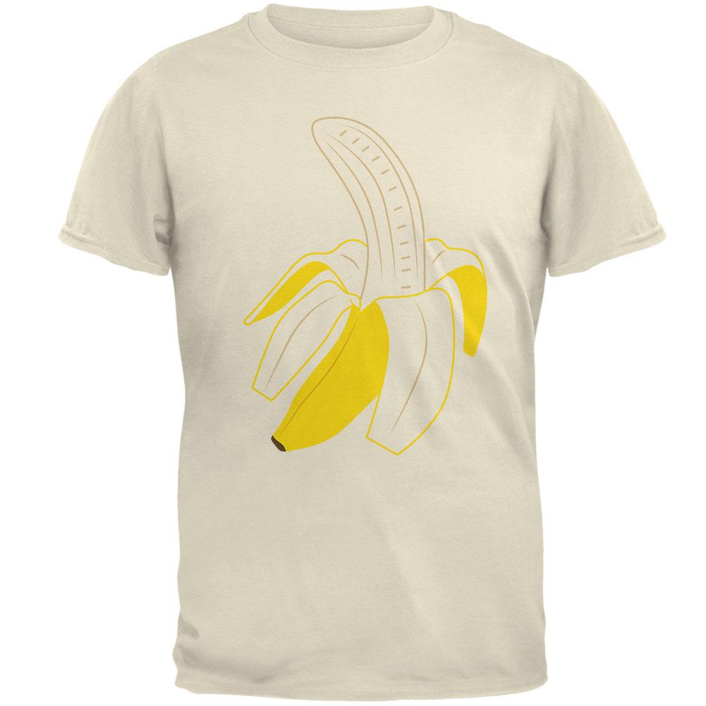 Halloween Fruit Peeled Banana Costume Mens T Shirt Men's T-Shirts Old Glory 2XL Natural
