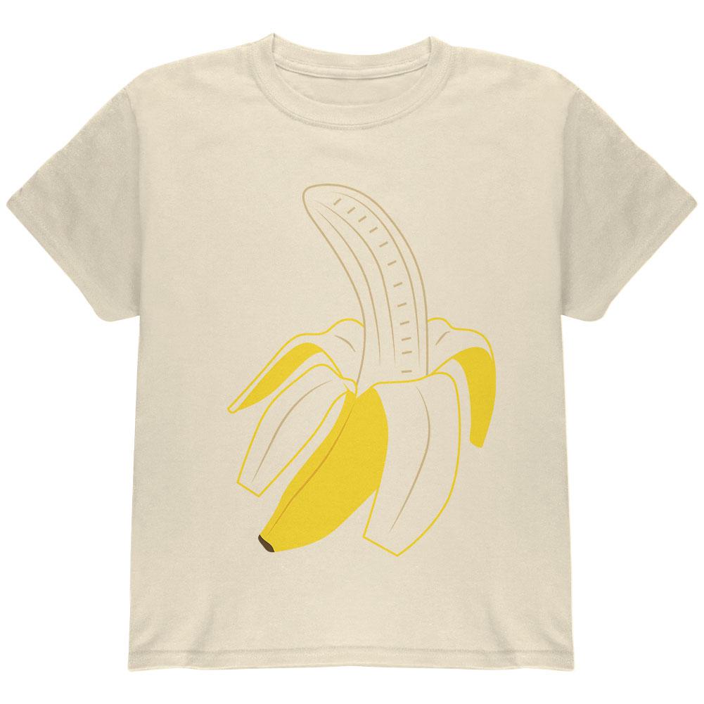 Halloween Fruit Peeled Banana Costume Youth T Shirt Youth T-Shirts Old Glory LG Natural