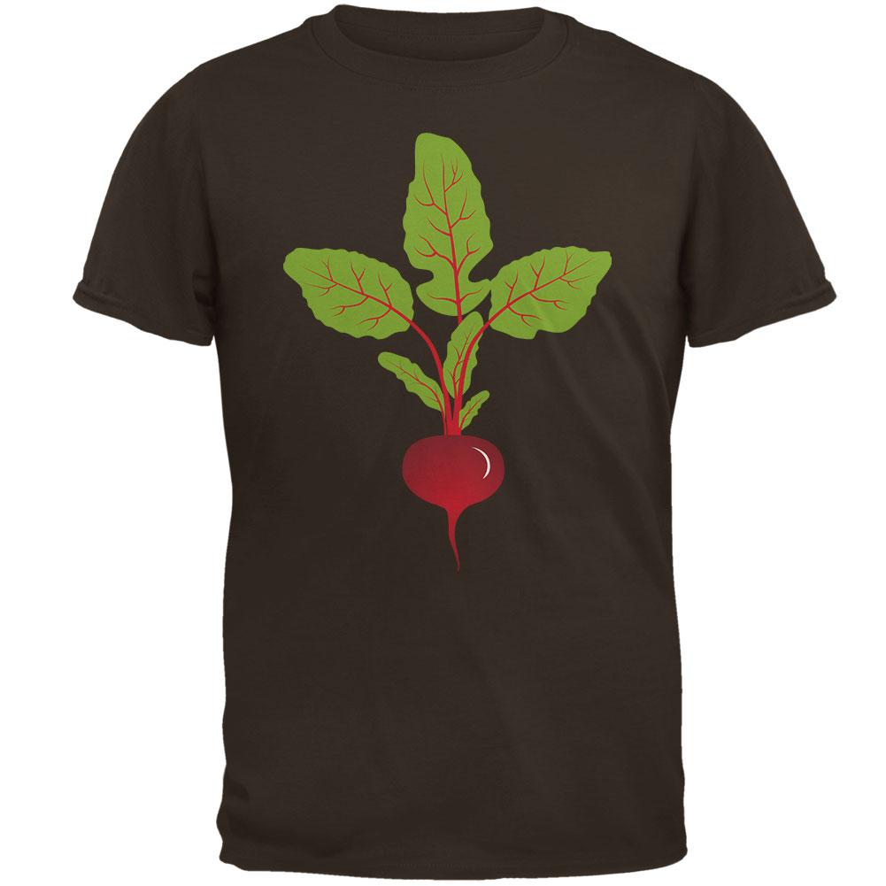 Halloween Vegetable Beet Costume Mens T Shirt Men's T-Shirts Old Glory 2XL Brown