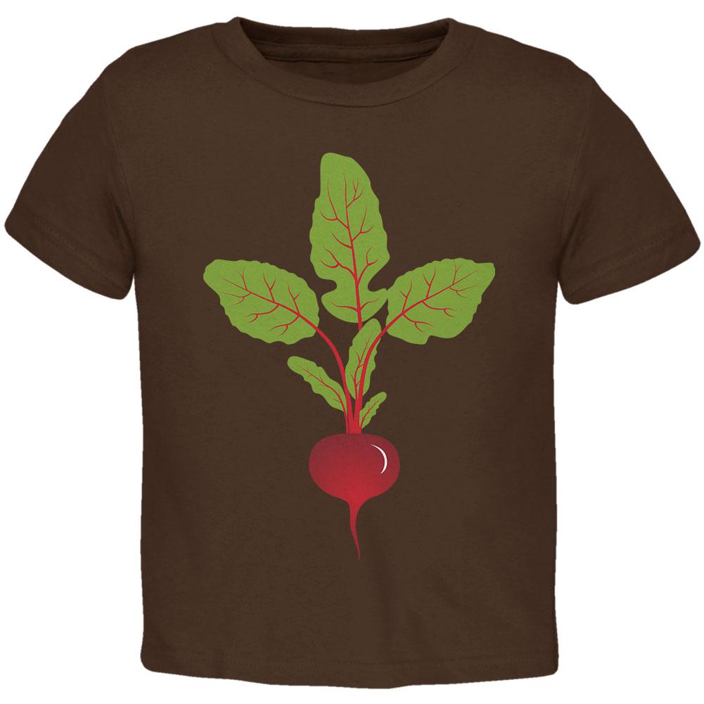 Halloween Vegetable Beet Costume Toddler T Shirt Toddler T-Shirts Old Glory 2T Brown