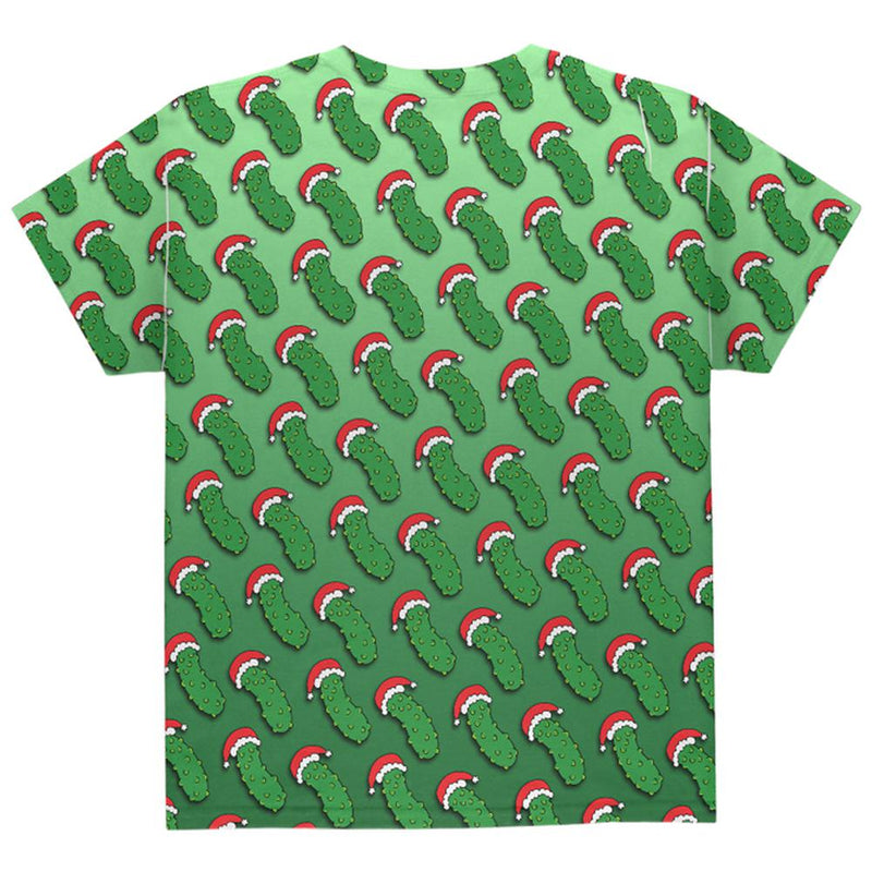 Christmas German Pickle Pattern All Over Youth T Shirt Youth T-Shirts Old Glory