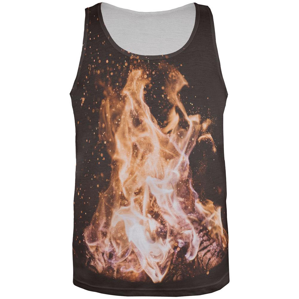Autumn Bonfire Love All Over Mens Tank Top Men's Tank Tops Old Glory 2XL Multi