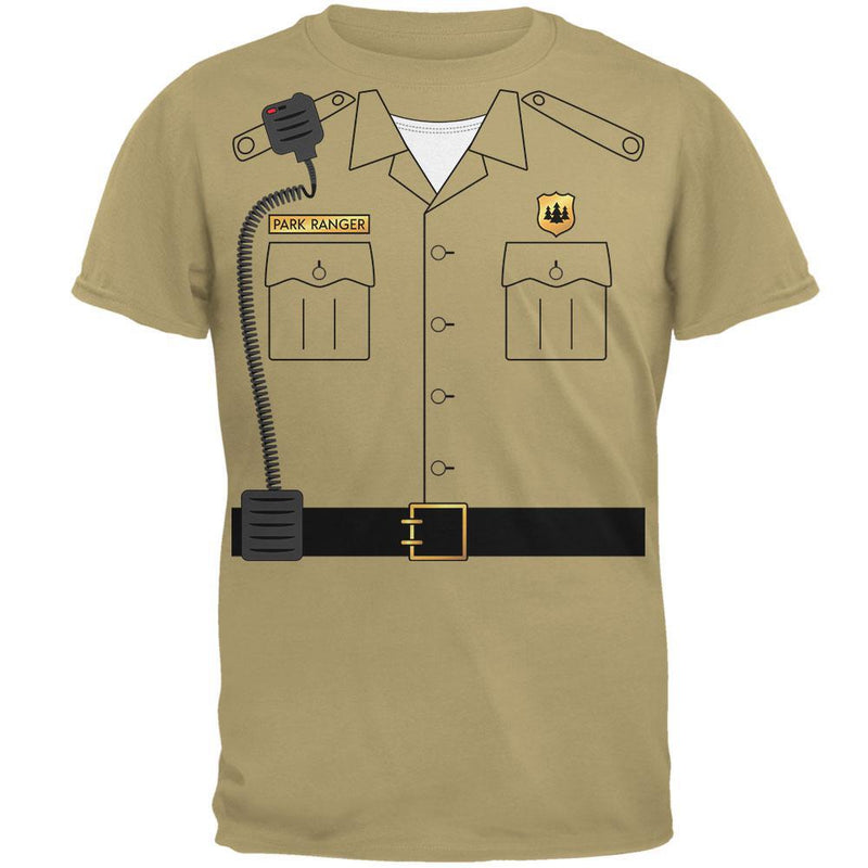 Halloween Forest Park Ranger Costume Mens T Shirt Men's T-Shirts Old Glory 2XL Tan