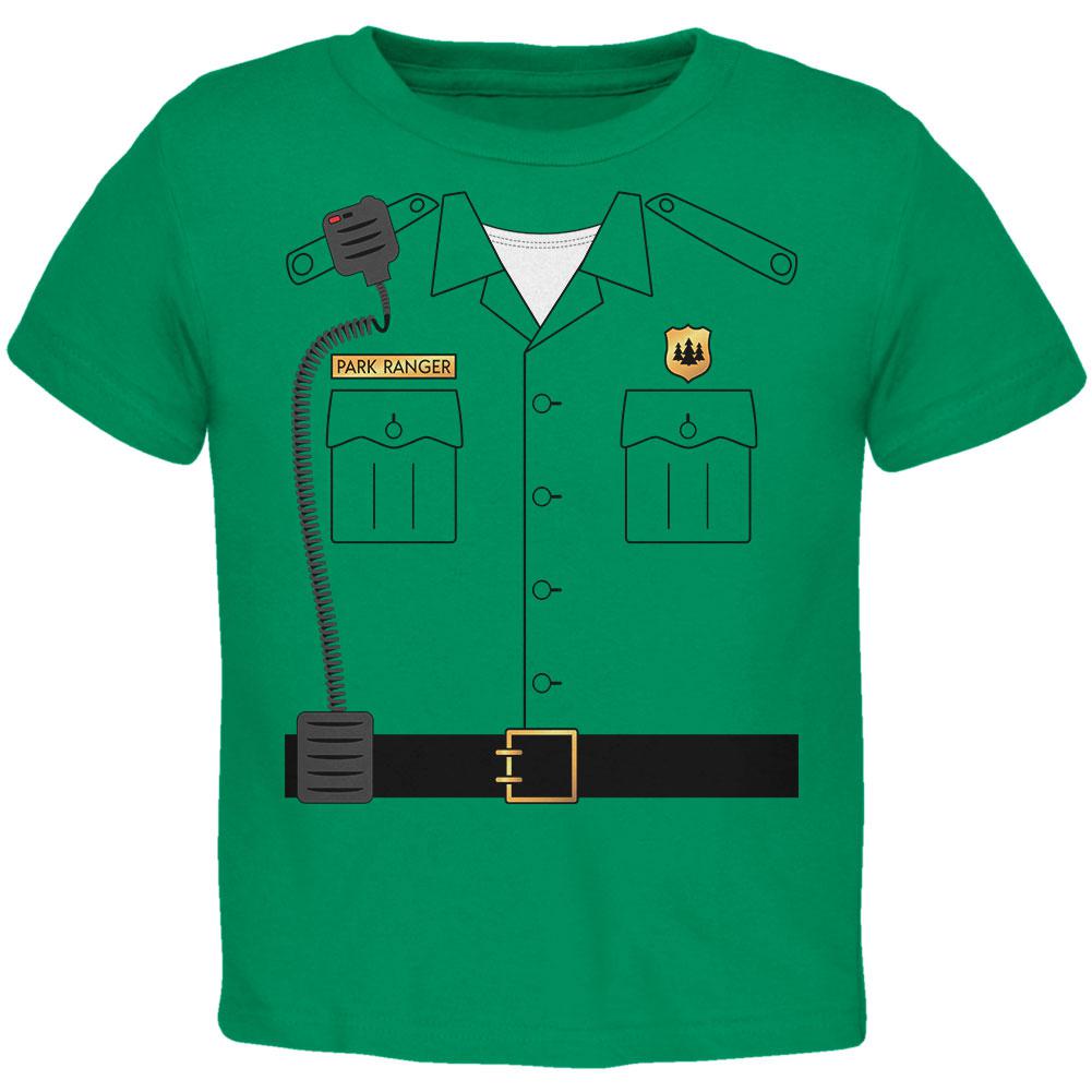Halloween Forest Park Ranger Costume Toddler T Shirt Toddler T-Shirts Old Glory 2T Kelly Green