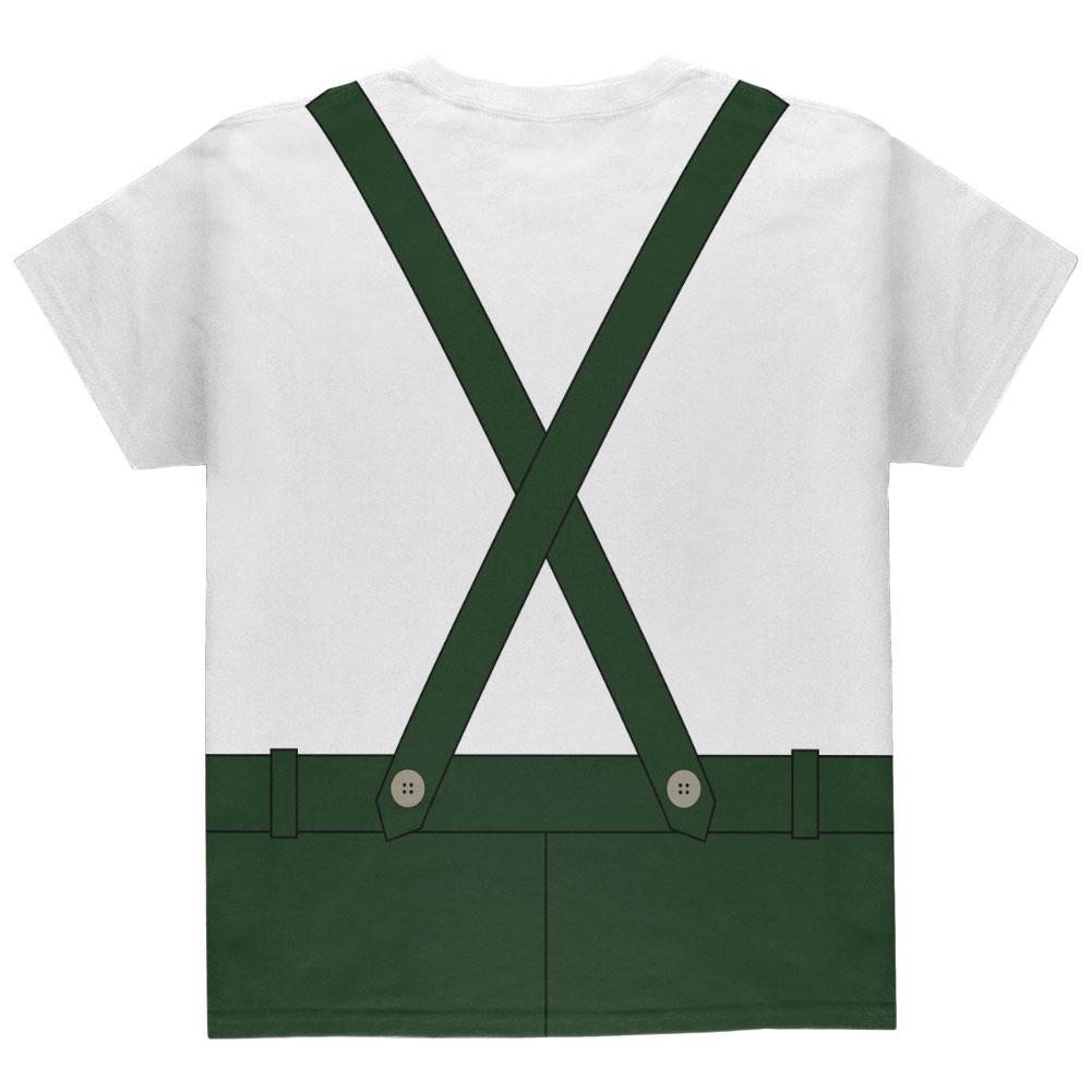 Halloween Lederhosen Yodelling Yodeller Costume Swiss All Over Youth T Shirt Youth T-Shirts Old Glory