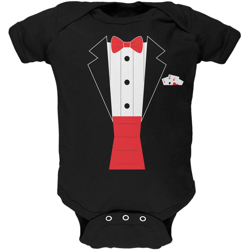 Halloween Magic Magician Costume Soft Baby One Piece Baby One Piece Old Glory 12MO Black