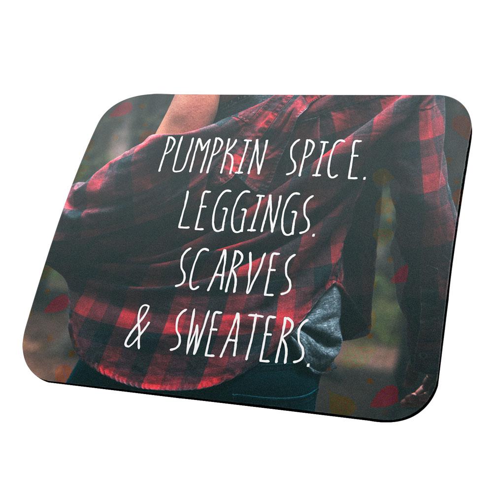 Autumn Cozy Fall Girl All Over Mouse Pad Mouse Pads Old Glory OS Multi