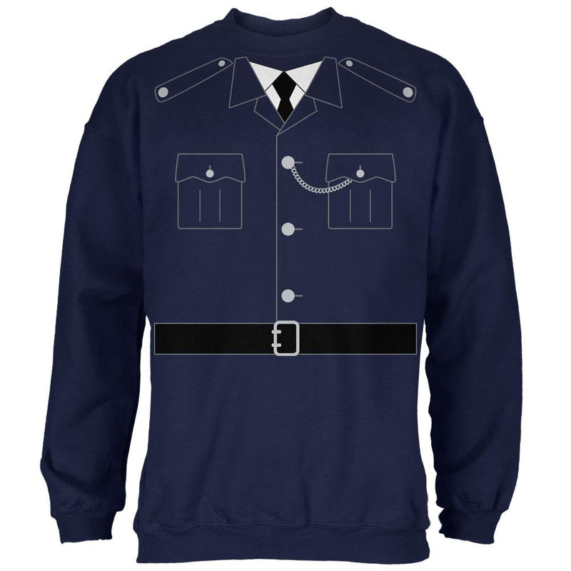 Halloween British Bobby Copper Police Costume Mens Sweatshirt Men's Sweatshirts Old Glory 2XL Navy