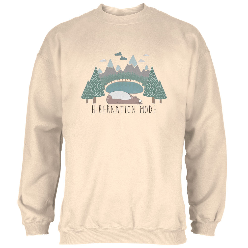 Autumn Bear Hibernation Mode Mens Sweatshirt Men's Sweatshirts global 2XL Natural