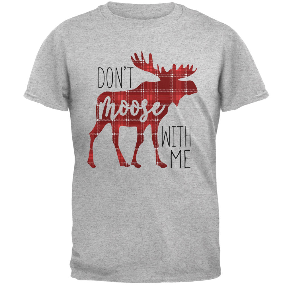 Autumn Don't Moose with Me Mens T Shirt Men's T-Shirts Old Glory 2XL Heather