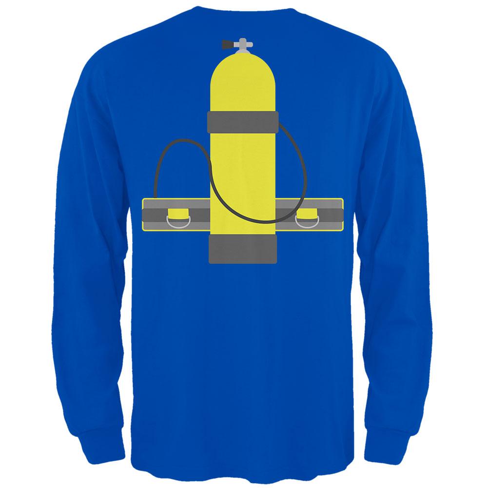 Halloween Costume Marine Biologist Scuba Diver Costume Mens Long Sleeve T Shirt Men's Long Sleeves Old Glory