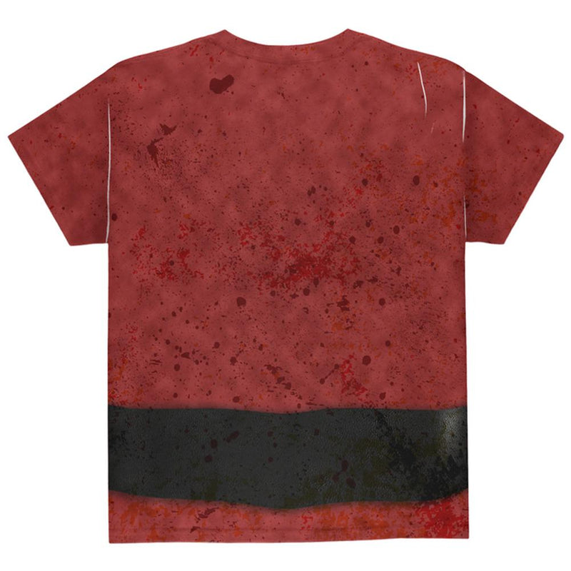 Christmas Zombie Attack Survivor Santa Costume All Over Youth T Shirt Youth T-Shirts Old Glory