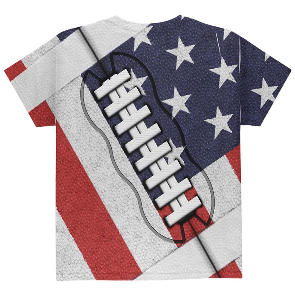 All American Football Fan Youth T-Shirt Youth T-Shirts Old Glory