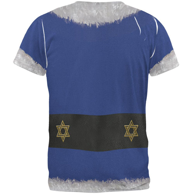Christmas Hanukkah Jewish Santa Claus Costume All Over Mens T Shirt Men's T-Shirts Old Glory