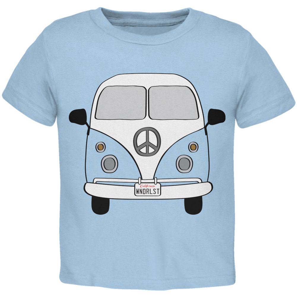 Halloween Travel Bus Costume Camper Wanderlust Toddler T Shirt Toddler T-Shirts Old Glory 2T Light Blue
