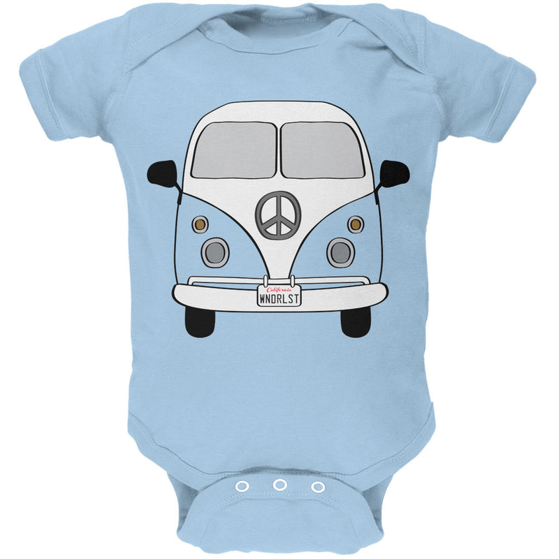 Halloween Travel Bus Costume Camper Wanderlust Soft Baby One Piece Baby One Piece Old Glory 12M Light Blue