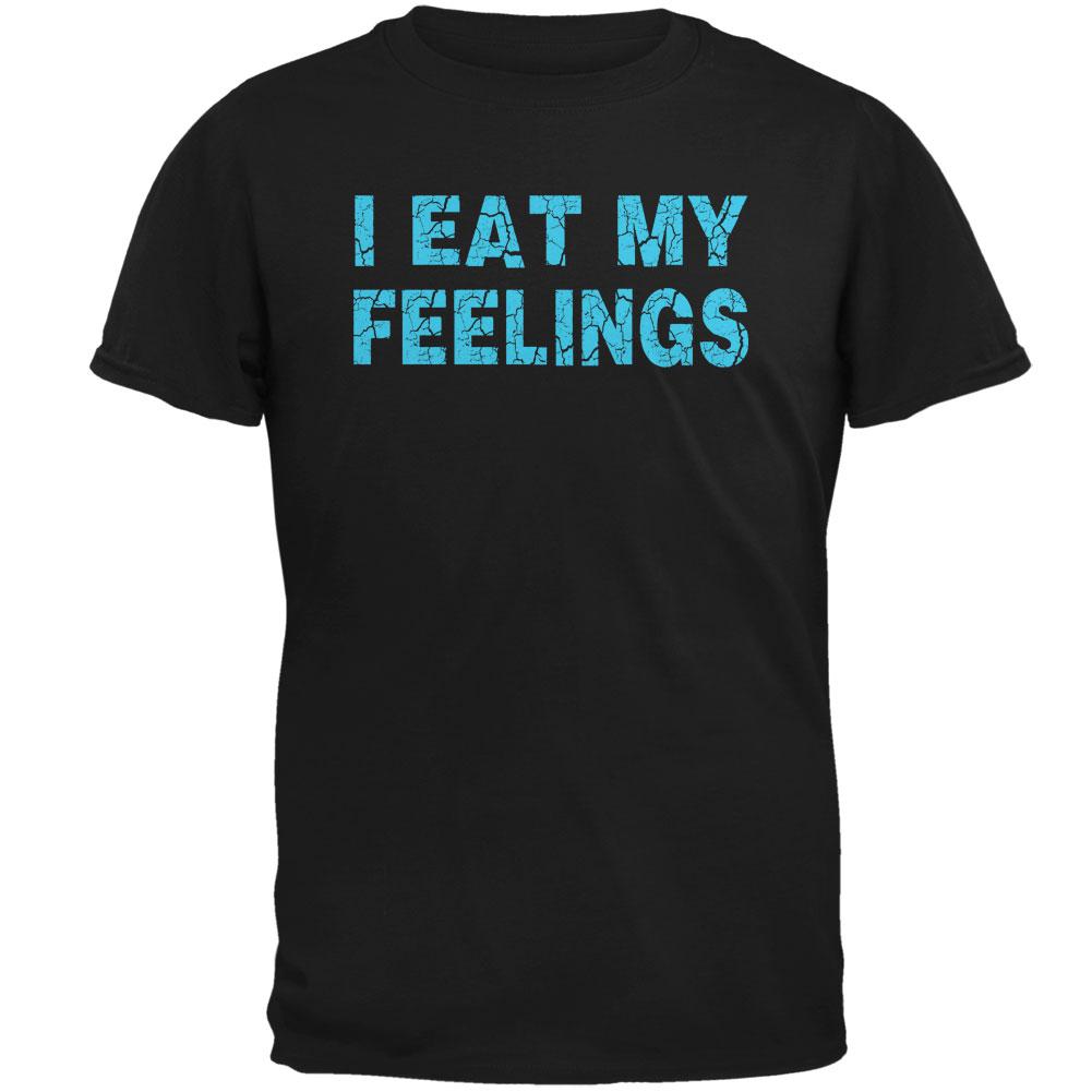 I Eat My Feelings Mens T Shirt Men's T-Shirts Old Glory 2XL Black