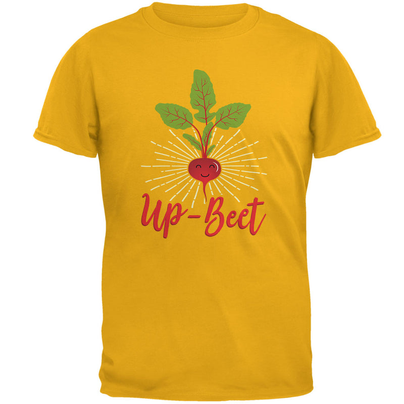 Vegetable Beet Upbeat Up-Beet Mens T Shirt Men's T-Shirts Old Glory 2XL Gold
