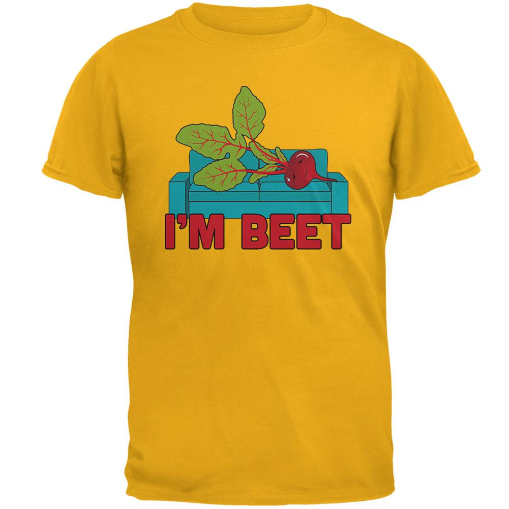 Vegetable I'm Beet Beat Mens T Shirt Men's T-Shirts Old Glory 2XL Gold