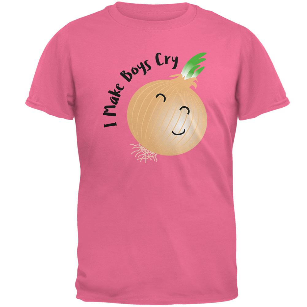 Vegetable Onion I Make Boys Cry Funny Mens T Shirt Men's T-Shirts Old Glory 2XL Azalea
