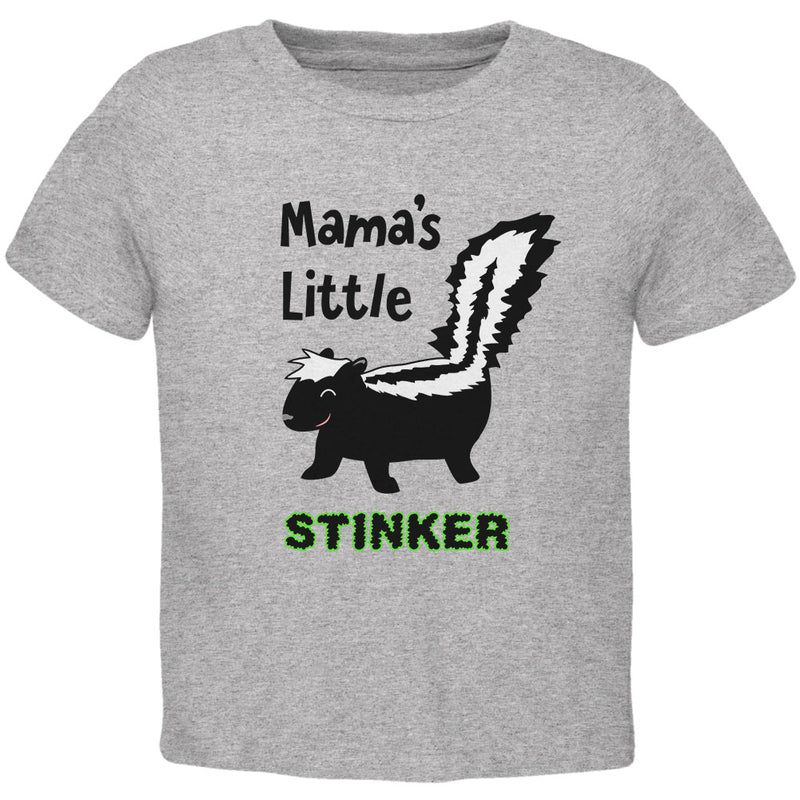 Skunk Mama's Little Stinker Toddler T Shirt Toddler T-Shirts Old Glory 2T Heather