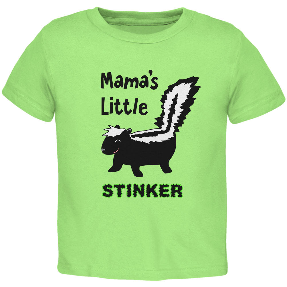 Skunk Mama's Little Stinker Toddler T Shirt Toddler T-Shirts Old Glory 2T Lime