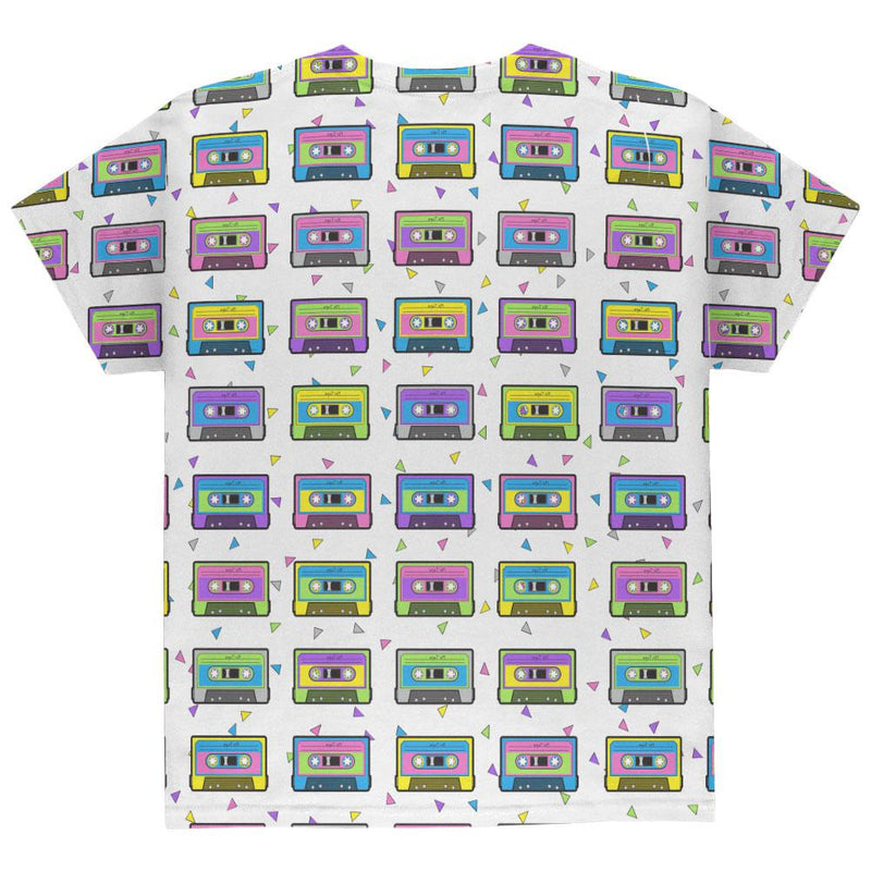 Retro Cassette Tape Pattern All Over Youth T Shirt Youth T-Shirts Old Glory