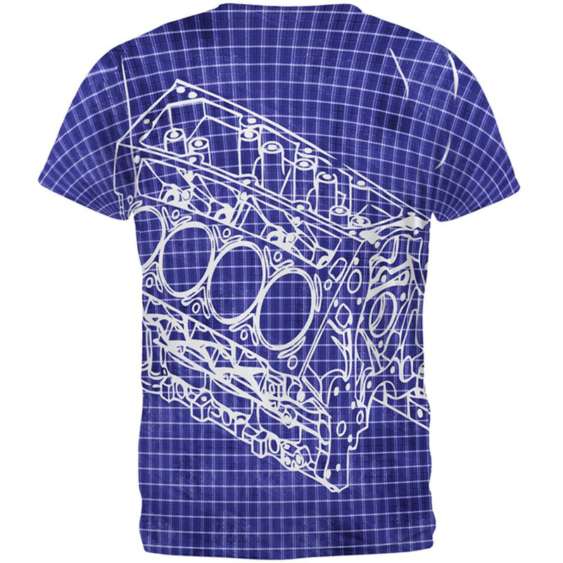 Mechanic Still Playing With Blocks All Over Mens T Shirt Men's T-Shirts Old Glory