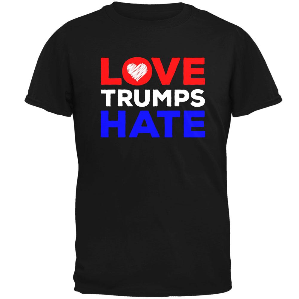 Activist Love Trumps Hate Mens T Shirt Men's T-Shirts Old Glory 2XL Black
