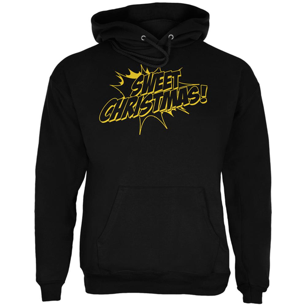 Sweet Christmas Comic Book Word Balloon Mens Hoodie Men's Hoodies Old Glory 2XL Black