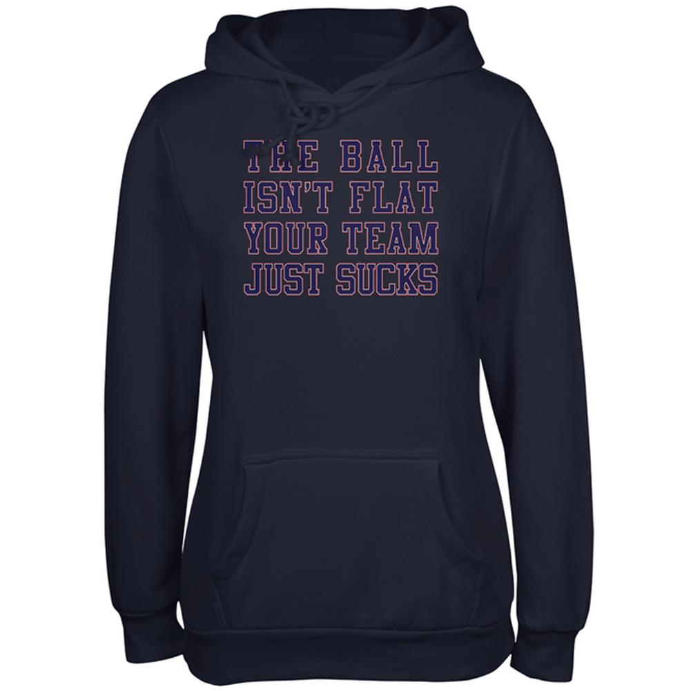 Deflategate Your Team Sucks Juniors Soft Hoodie Juniors Hoodies Old Glory 2XL Navy
