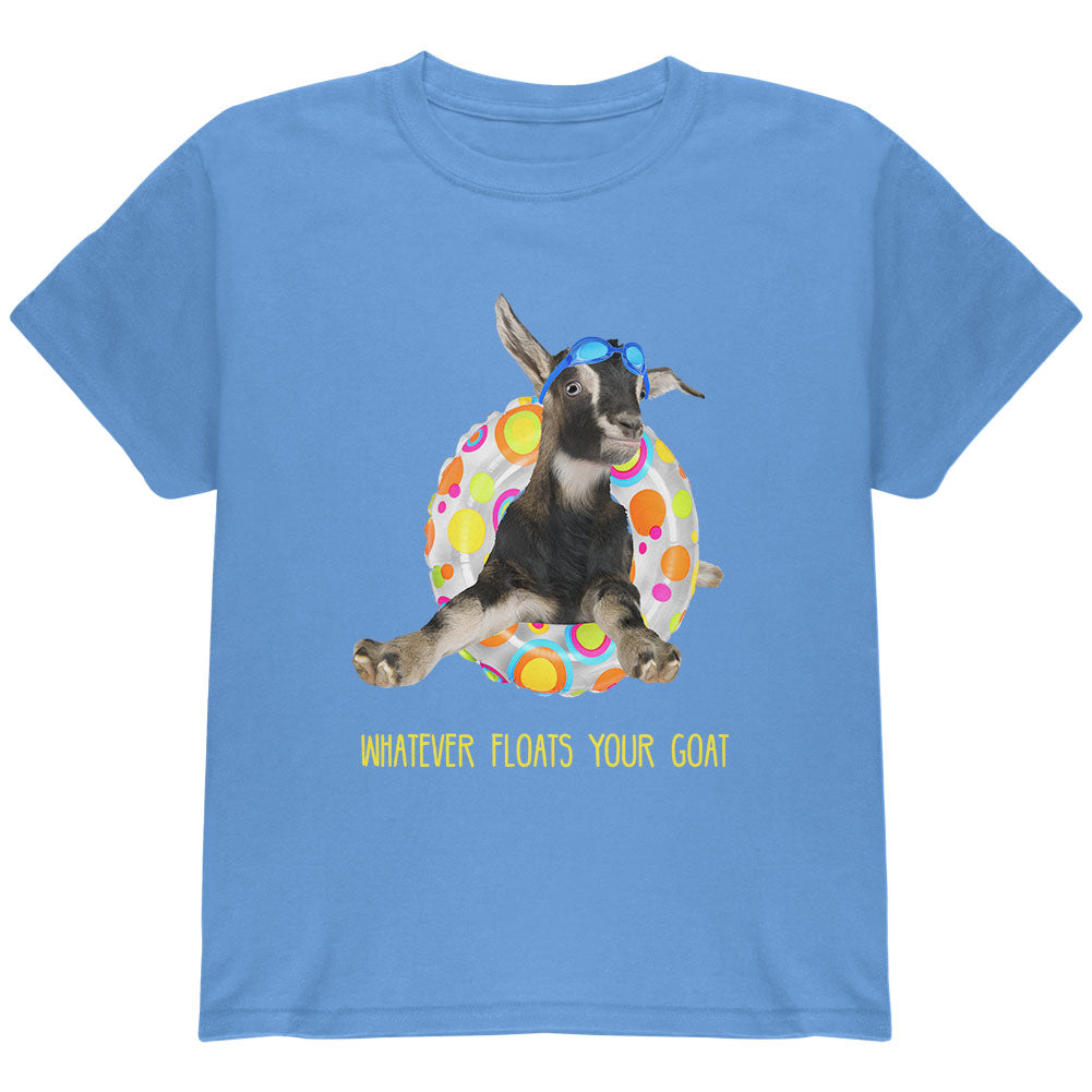 Whatever Floats Your Goat Boat Funny Youth T Shirt Youth T-Shirts Old Glory YLG Carolina Blue