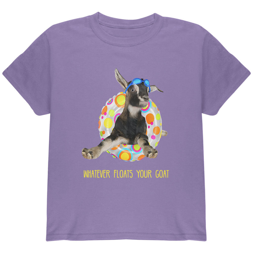 Whatever Floats Your Goat Boat Funny Youth T Shirt Youth T-Shirts Old Glory YLG Violet