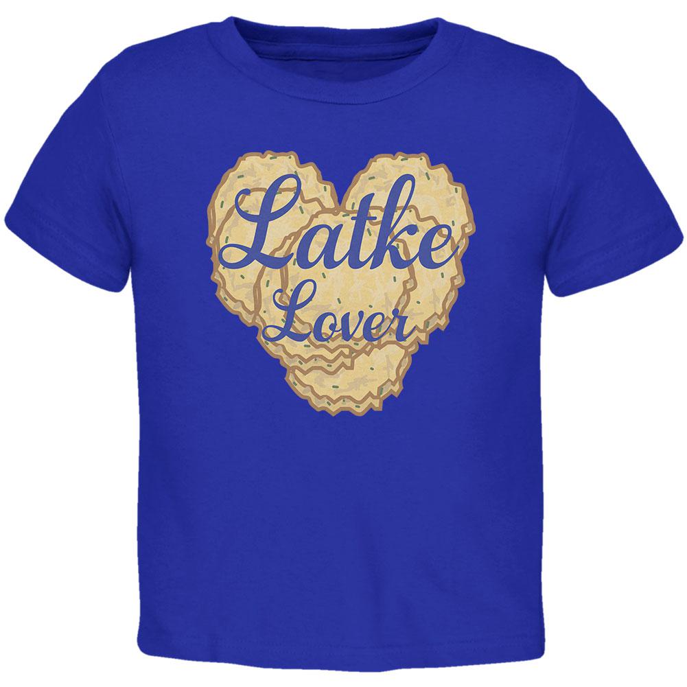 Hanukkah Latke Lover Toddler T Shirt Toddler T-Shirts Old Glory 2T Royal