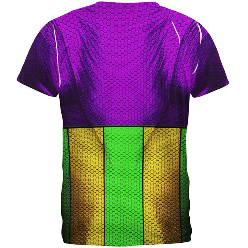 Mardi Gras Drinking Champion Superhero Costume All Over Mens T Shirt Men's T-Shirts Old Glory