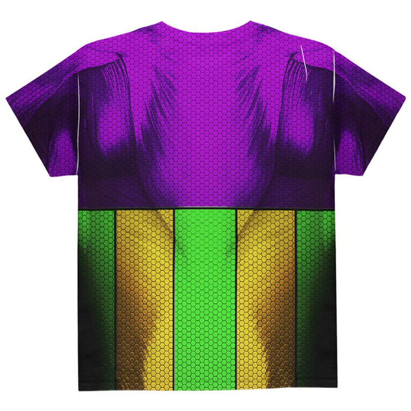Mardi Gras Drinking Champion Superhero Costume All Over Youth T Shirt Youth T-Shirts Old Glory