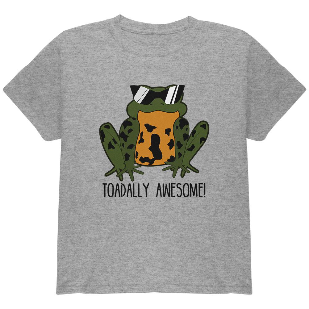 Toad Totally Awesome Funny Pun Youth T Shirt Youth T-Shirts Old Glory YLG Heather