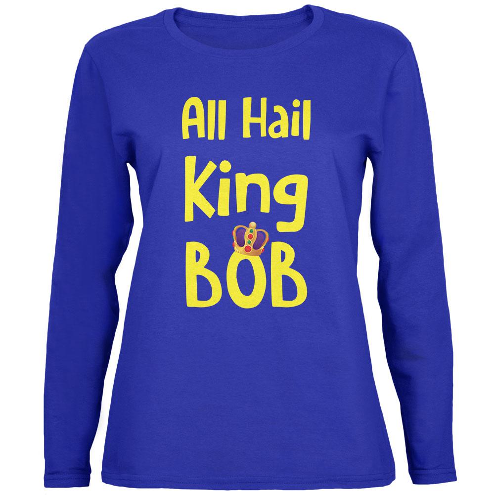 All Hail King BOB Womens Long Sleeve T Shirt Women's Long Sleeves Old Glory 2XL Royal