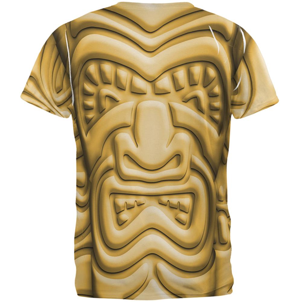 Tiki God Gold Face Luau All Over Mens T Shirt Men's T-Shirts Old Glory