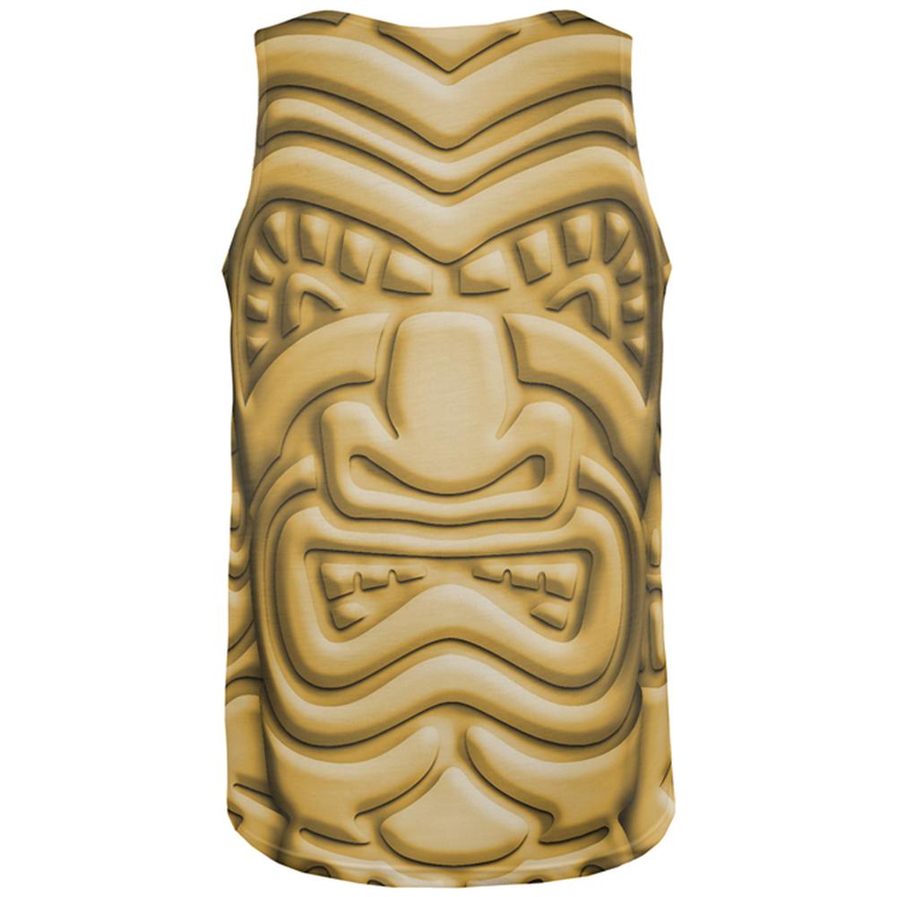Tiki God Gold Face Luau All Over Mens Tank Top Men's Tank Tops Old Glory