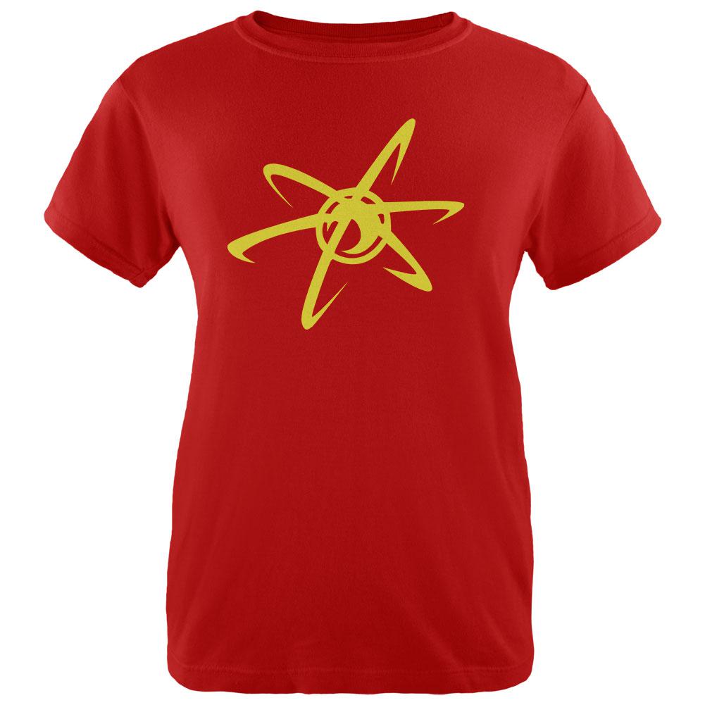 Halloween Boy Genius Womens T Shirt Women's T-Shirts Old Glory LG Red